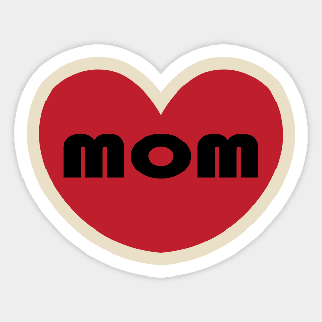 Pink Cute heart love mom T-Shirt Sticker by DunieVu95